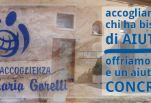 Andria – Appello urgente Santa Maria Goretti: servono coperte e beni di prima necessità