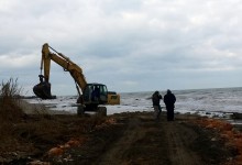 Barletta – Erosione della costa di ponente, sopralluogo di Sindaco e tecnici