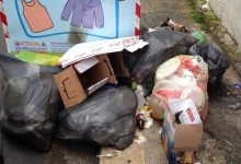 Andria – Quartiere Europa, tornano i rifiuti per strada