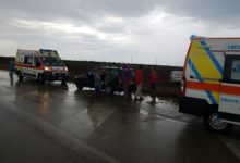 Aggiornamento – Andria: Aquaplaning, furgone fuori strada cinque i feriti