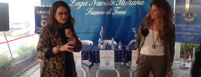 Trani – La scrittrice Catena Fiorello ospite della Lega Navale