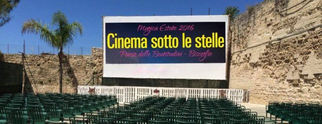 Bisceglie – Torna lo spettacolo del grande schermo con “Cinema sotto le stelle”
