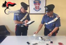 Corato – Carabinieri scoprono bazar della droga. arrestati zio e nipote