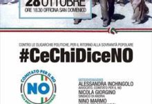 Andria – #CeChiDiceNo: un incontro per illustrare argomenti e motivazioni a sostegno del No