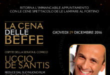 Trani – Le Lampare al Fortino: Cena delle Beffe, doppio appuntamento: Uccio De Santis e Pino Campagna