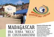 Andria – Pranzo della solidarietà “Madagascar una terra ricca di contraddizioni”