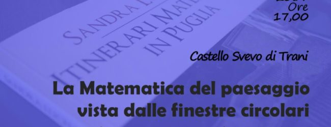 Trani – Conferenza spettacolo con Sandra Lucente, autrice di “Itinerari matematici in Puglia”