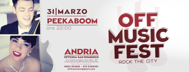 Andria – Off Music Fest: all’Officina San Domenico il festival dell’indie rock