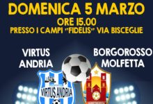 Virtus Andria vs Borgorosso Molfetta: domani la 21esima giornata del campionato