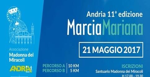 Andria – Domani 11^ edizione della Marcia Mariana. Ci saranno anche i disabili