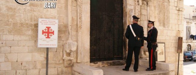 Trani – Individuato il responsabile dell’incendio al portale della chiesa S. Giacomo