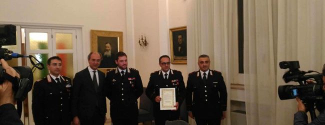 Andria – Il Sindaco premia 3 Carabinieri che evitarono un suicidio a giugno 2016
