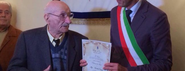 Trani – Buon compleanno con benemerenza: Nicola Oreste compie 105 anni