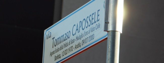 Barletta – Intitolazione nuove strade in onore degli agenti Capossele e Antonucci