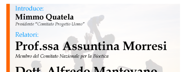 Barletta – “Eutanasia: scelta di libertà o morte di stato?” Se ne parlerà sabato 20 gennaio