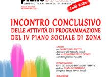 Barletta – Incontro conclusivo delle attività di programmazione del quarto Piano Sociale di Zona