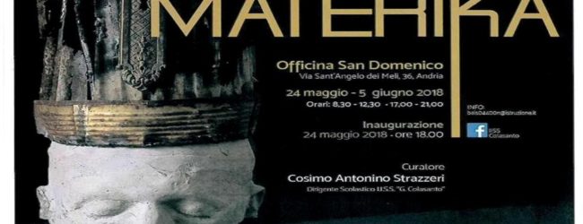 Andria – Mostra d’Arte all’Officina San Domenico da oggi al 5 giugno