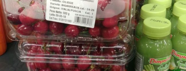 Ciliegie pugliesi vendute 20 euro al chilo nei supermercati di Milano: il business del frutto “proibito”