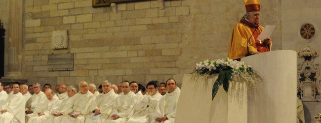 Andria – Santa messa per il primo anniversario della morte di Mons. Raffaele Calabro