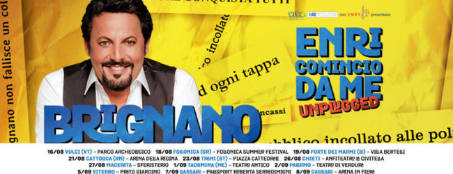 Trani – Giovedì 23 agosto Enrico Brignano in “Enricomincio da Me Unplugged”