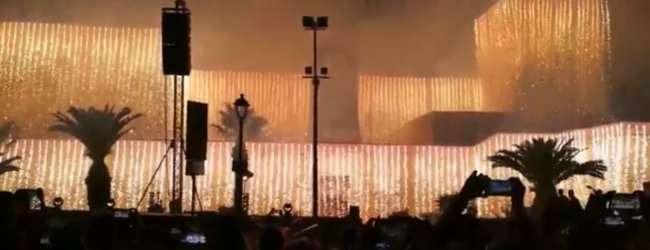 Trani – Migliaia di persone per “l’incendio al castello”. VIDEO
