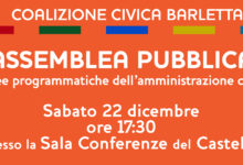 Barletta – Assemblea pubblica di “Coalizione Civica” sulle linee programmatiche