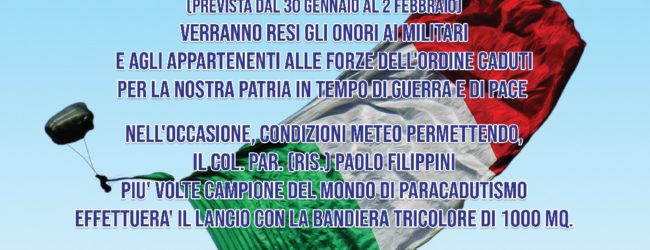 Barletta – Sezione A.N.P.d’I partecipa al lancio con la bandiera italiana più grande del mondo