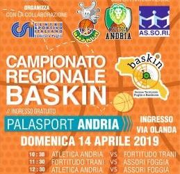 Andria – Domenica al Palasport Torneo Regionale di Baskin
