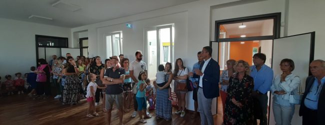 Trani – Il sindaco Bottaro inaugura il nuovo asilo di via Grecia. VIDEO e FOTO