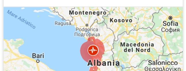 Terremoto in Albania: scossa avvertita anche in Puglia