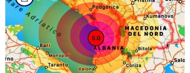Terremoto in Albania, forte scossa: avvertita anche in Puglia