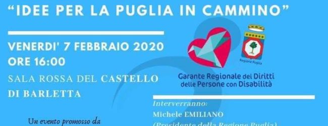 Barletta – Convegno, “Idee per la Puglia in cammino”, la Protezione civile per i disabili