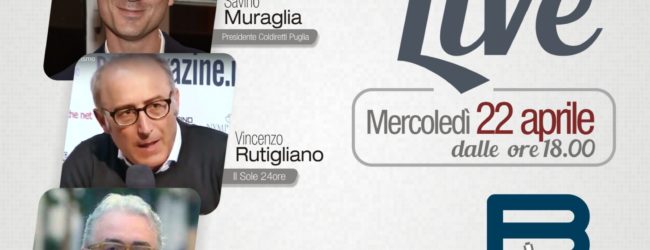 “Batmagazine live”: mercoledì 22 con Savino Muraglia, Nunzio Liso, Vincenzo Rutigliano