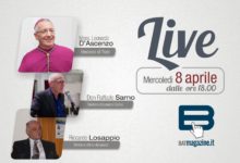 Mercoledì 8 aprile in diretta l’Arcivescovo D’Ascenzo della diocesi di Trani-Barletta-Bisceglie
