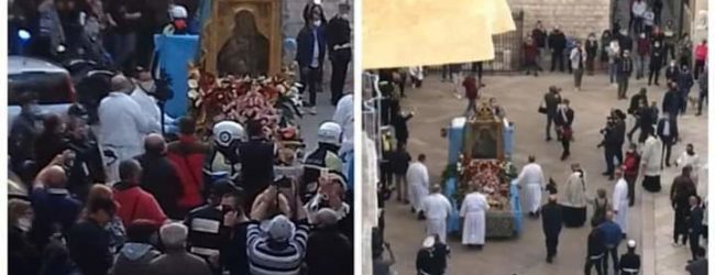 Barletta – Assembramenti per l’arrivo della Madonna dello Sterpeto, le accuse